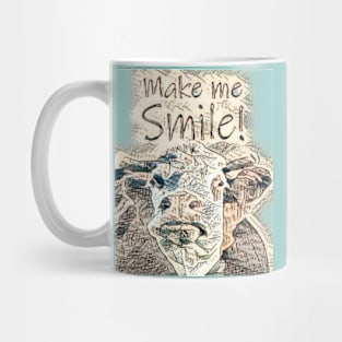 Funny Cow Face with Slogan Mug